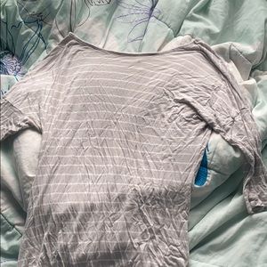 Half tee that is a cream color